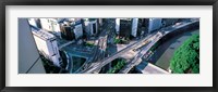 Framed Aerial Akasaka Tokyo Japan