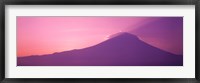 Framed Sunset over Mt Fuji Shizuoka Japan