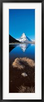 Framed Mt Matterhorn & Riffel Lake Switzerland