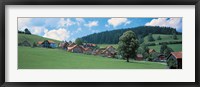 Framed Mountainside Village, Appenzell Switzerland
