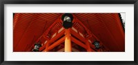 Framed Heian Jingu Shrine, Kyoto, Kyoto Prefecture, Kinki Region, Honshu, Japan