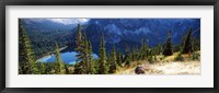 Framed High angle view of a lake, Grinnell Lake, US Glacier National Park, Montana, USA