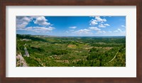 Framed Valley with Olive Trees and Limestone Hills, Les Baux-de-Provence, Bouches-Du-Rhone, Provence-Alpes-Cote d'Azur, France