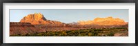 Framed Rock formations on a landscape, Zion National Park, Springdale, Utah, USA