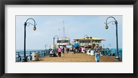 Framed Tourists on Santa Monica Pier, Santa Monica, Los Angeles County, California, USA