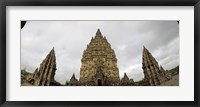 Framed Close Up of 9th century Hindu temple, Indonesia