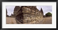 Framed Carving Details on 9th century Hindu temple, Indonesia