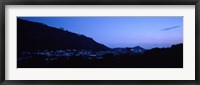 Framed Valley at dusk, Palolo, Oahu, Hawaii, USA