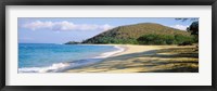 Framed Surf on the beach, Big Beach, Makena, Maui, Hawaii, USA