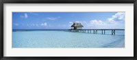 Framed Jetty and Dive Shack at Tikehau Village, Tuamotu Archipelago, French Polynesia