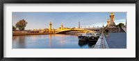 Framed Bridge across the river, Pont Alexandre III, Seine River, Paris, Ile-De-France, France