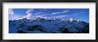 Framed Swiss Alps from Gornergrat, Switzerland