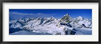 Framed Snow Covered Swiss Alps, Switzerland