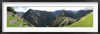 Framed High angle view of a valley, Machu Picchu, Cusco Region, Peru