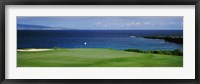 Framed Kapalua Golf Course, Maui, Hawaii