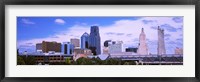 Framed Skyscraper and Broadway Bridge in Kansas City, Missouri, USA 2012