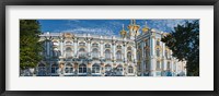 Framed Facade of a palace, Catherine Palace, Tsarskoye Selo, St. Petersburg, Russia