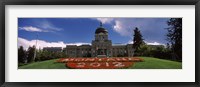 Framed Formal garden in front of a government building, State Capitol Building, Helena, Montana, USA