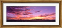 Framed Clouds in the sky at dusk, Las Vegas, Nevada, USA