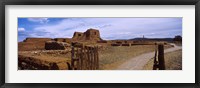 Framed Ruins of the Pecos Pueblo mission church, Pecos National Historical Park, New Mexico, USA