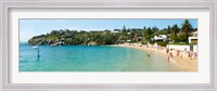 Framed People on the beach, Camp Cove, Watsons Bay, Sydney, New South Wales, Australia