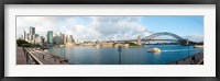 Framed Buildings at waterfront, Circular Quay, The Rocks, Sydney Harbor Bridge, Sydney, New South Wales, Australia 2012