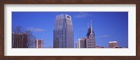 Framed Pinnacle at Symphony Place and BellSouth Building at downtown Nashville, Tennessee