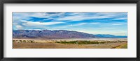 Framed Landscape with mountain range in the background, Furnace Creek Ranch, Death Valley, Death Valley National Park, California, USA