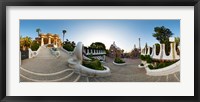 Framed Park Guell, Barcelona, Catalonia, Spain