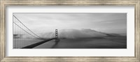 Framed Golden Gate Bridge and Fog San Francisco CA