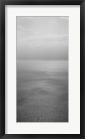 Framed Reflection of clouds on water, Lake Geneva, Switzerland (black and white)