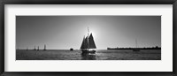 Framed Sailboat, Key West, Florida, USA