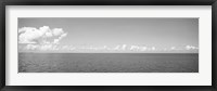 Framed Panoramic view of the ocean, Atlantic Ocean, Bermuda (black and white)