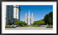 Framed Facade of a church, Mormon Temple, Temple Square, Salt Lake City, Utah