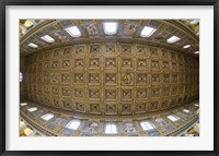 Framed Ceiling details of a church, St. Peter's Basilica, St. Peter, Chains, Rome, Lazio, Italy