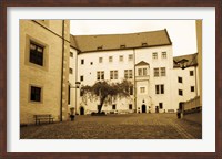 Framed Facade of the castle site of famous WW2 prisoner of war camp, Colditz Castle, Colditz, Saxony, Germany