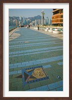 Framed Plaque and Handprints of Jackie Chan, Avenue Of The Stars, Victoria Harbour, Kowloon, Hong Kong, China