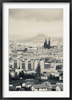 Framed Notre-Dame-de-l'Assomption, Clermont-Ferrand, Auvergne, Puy-de-Dome, France