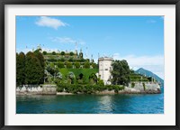 Framed Formal Garden on the South end of Isola Bella, Stresa, Borromean Islands, Lake Maggiore, Piedmont, Italy