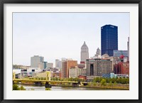 Framed Skyscrapers in a city, Tenth Street Bridge Pittsburgh, Pennsylvania, USA