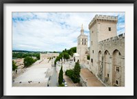 Framed Palace in a city, Notre-Dame Des Domes, Le Palais des Papes, Palais Des Papes,  Provence-Alpes-Cote d'Azur, France