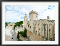 Framed Buildings in a city, Cathedrale Notre-Dame des Doms d'Avignon, Palais des Papes, Provence-Alpes-Cote d'Azur, France