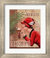 Framed 'Italian Chocolate I' border=