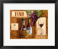 Vino Framed Print