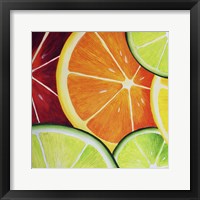 Sliced Orange Framed Print