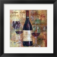 Napa Valley Pinot Lettered Framed Print