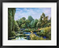 Framed Monet Garden I