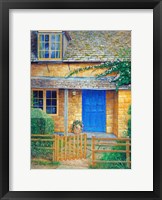 Framed Blue Door