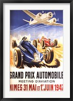 Framed Grand Prix Automobile Nimes