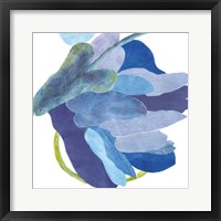 Sideways Indigo I Framed Print